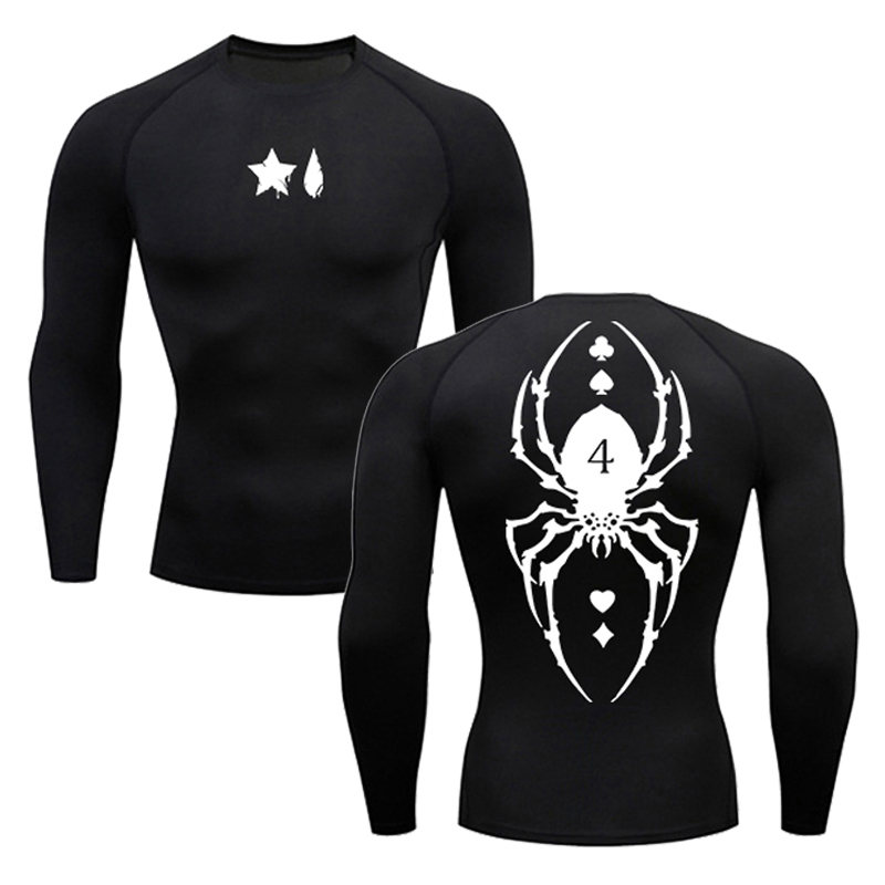 Spider Print Compression Shirt - Base Layer Top 리뷰 및 가격