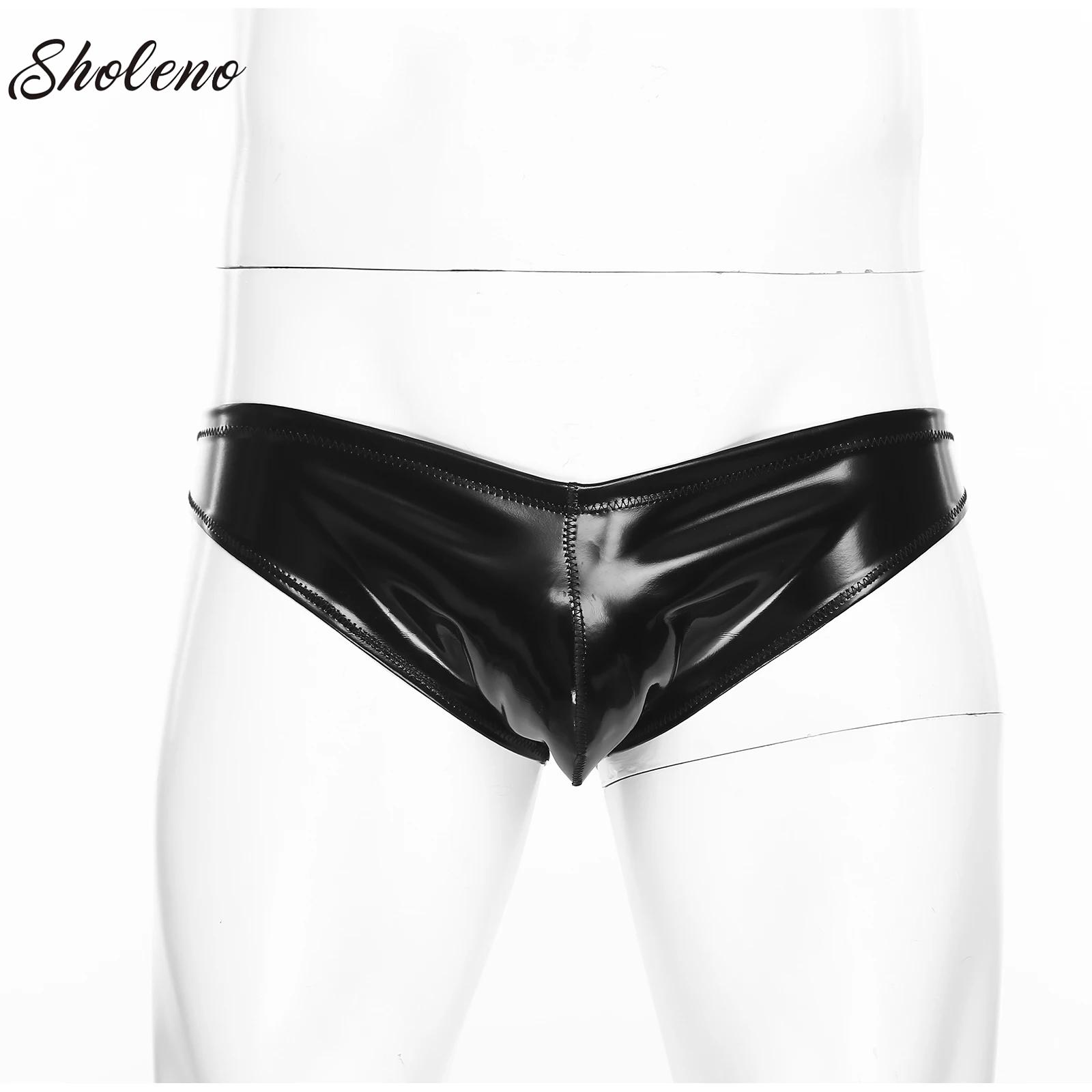 Mens Glossy Latex Briefs Paten - Pouch Boxer Pouch 리뷰 및 가격