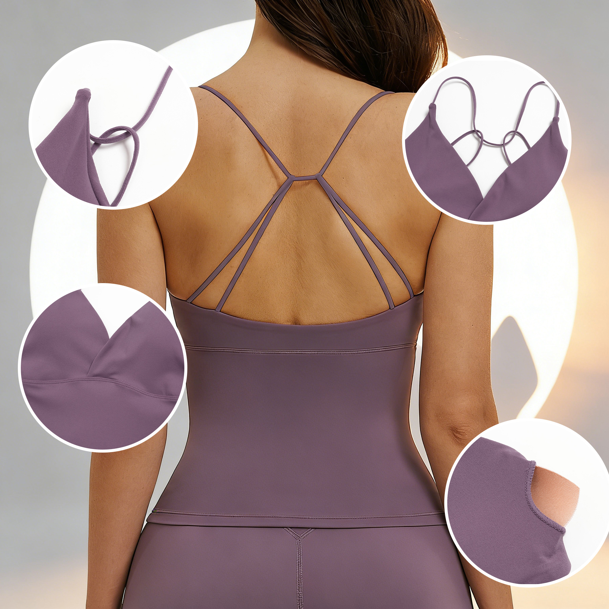 Yoga Tank Top with Pads Backle - Suspender Tank Top 리뷰 및 가격