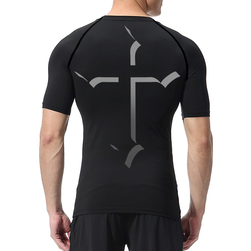 Cross Print Compression Shirt  - Base Layer Top 리뷰 및 가격
