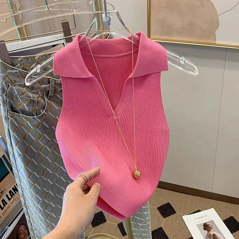 Women's Rose Ribbed Knit Tank  - Tank Top Ribbed 리뷰 및 가격
