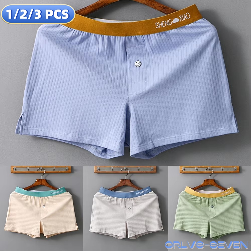 1/2/3 PCS Men's Panties Cotton - Boxer Brief Pack Cotton 리뷰 및 가격
