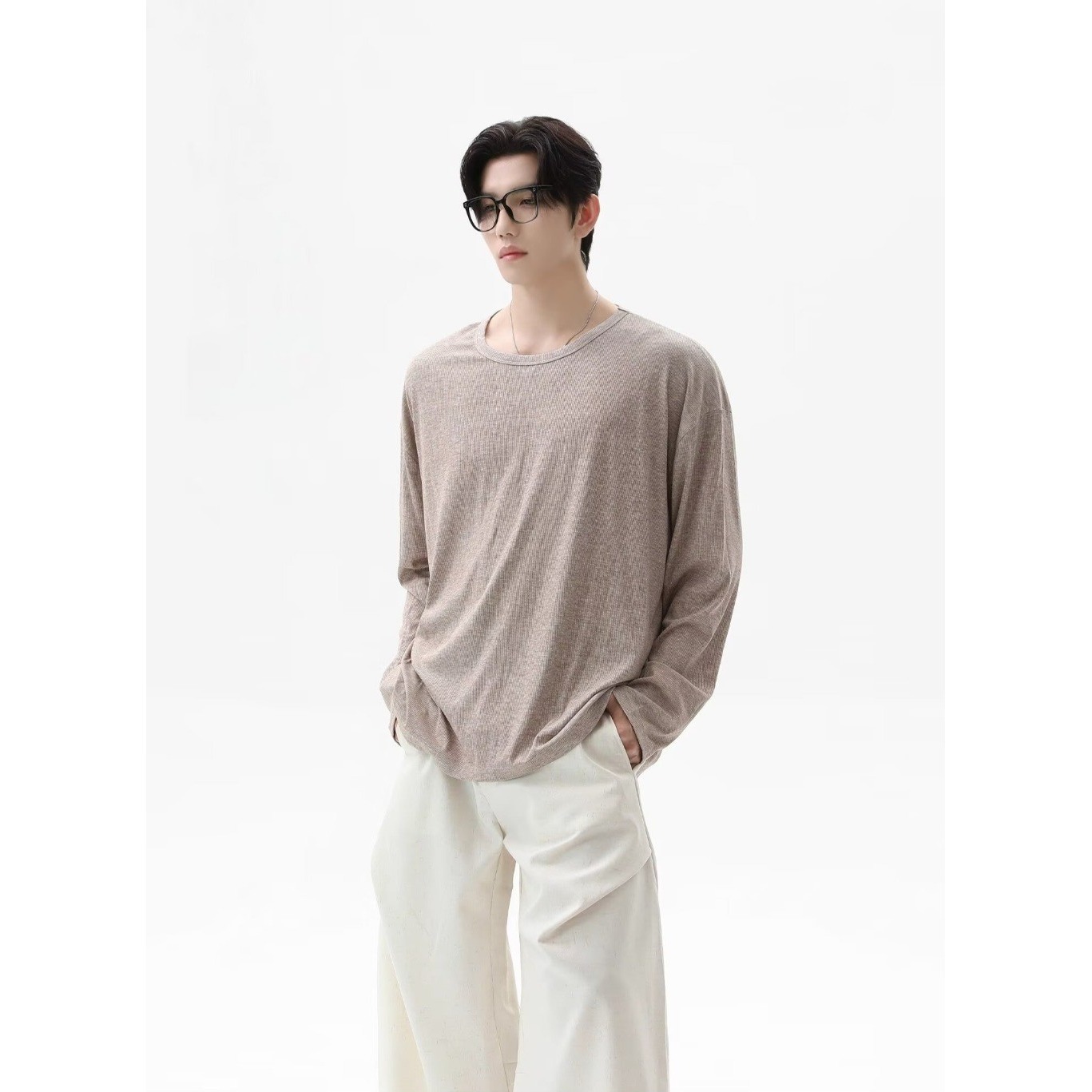 2026 Autumn New Texture Long S - Undershirt Crew Neck 리뷰 및 가격