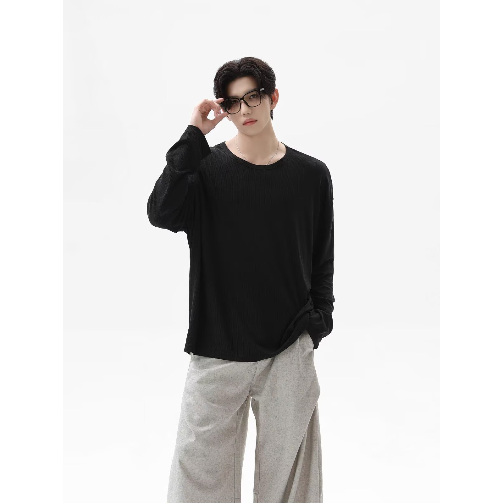 2026 Autumn New Texture Long S - Undershirt Crew Neck 리뷰 및 가격