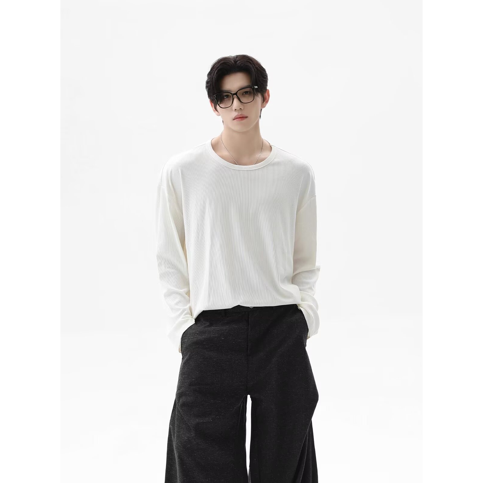 2026 Autumn New Texture Long S - Undershirt Crew Neck 리뷰 및 가격