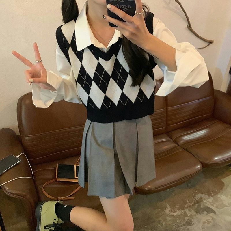Autumn Fashion Female Vintage  - Tank Top Ribbed 리뷰 및 가격