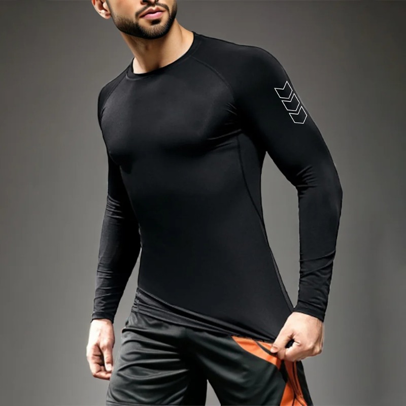 Men Quick-dry T-shirt Long Sle - Base Layer Top 리뷰 및 가격