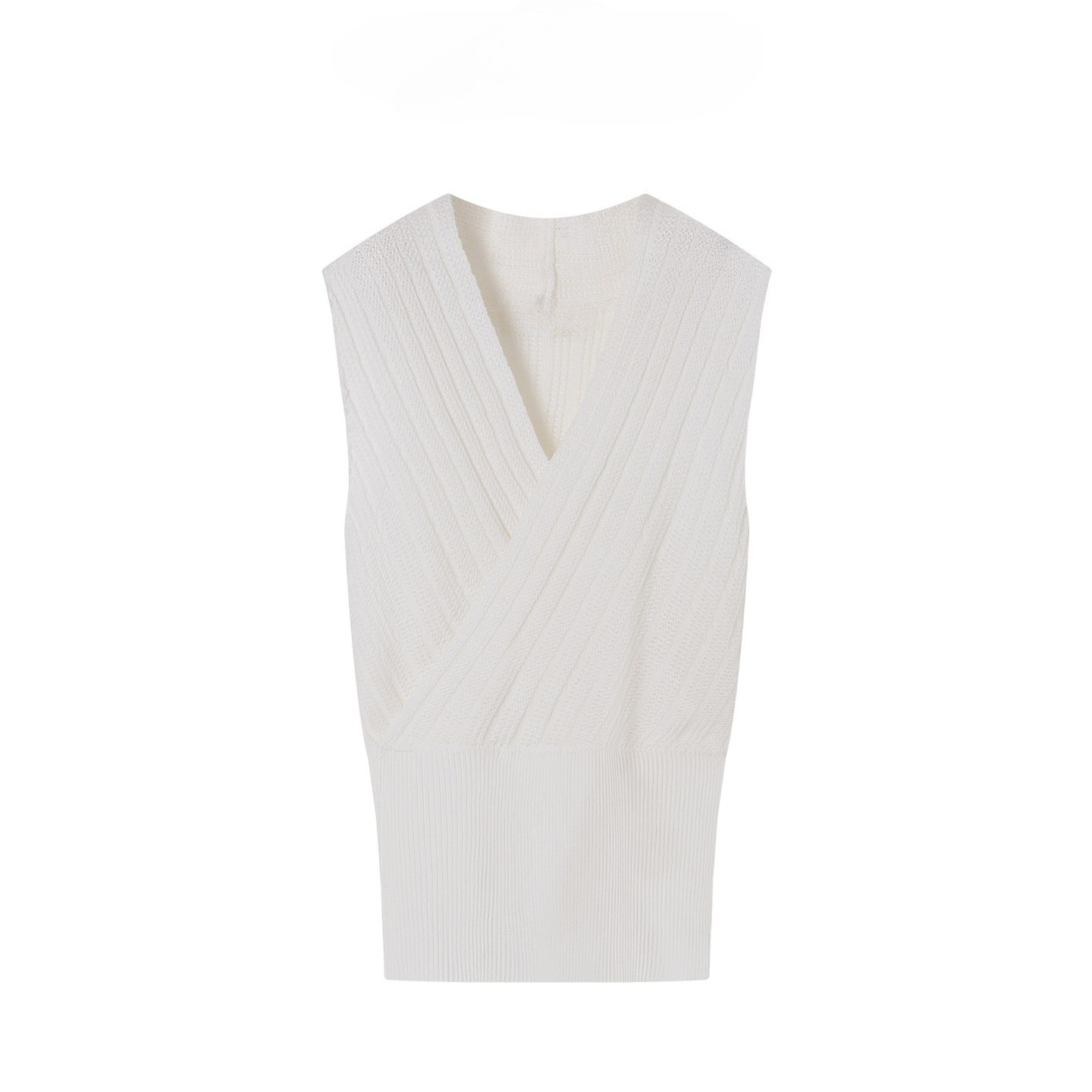 Women's Sleeveless Wrap Knit S - Tank Top Ribbed 리뷰 및 가격