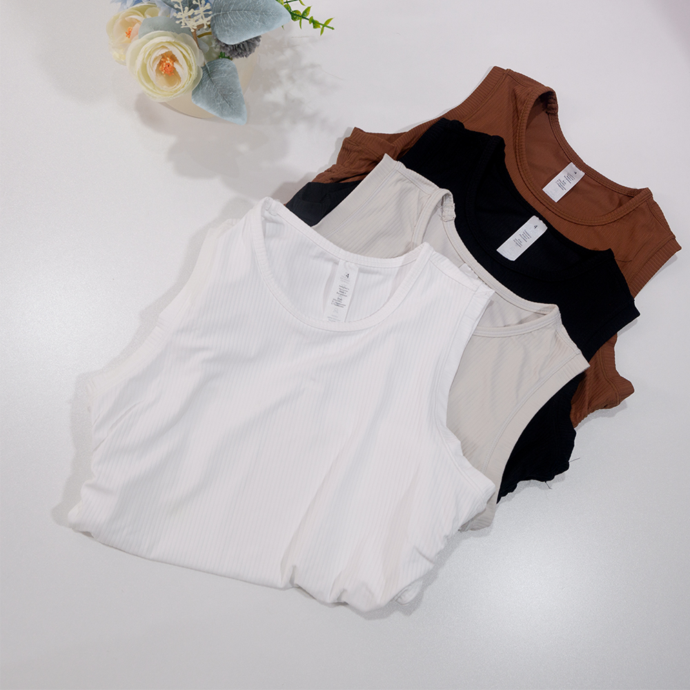 Summer Yoga Wear Ribbed Tank T - Tank Top Ribbed 리뷰 및 가격
